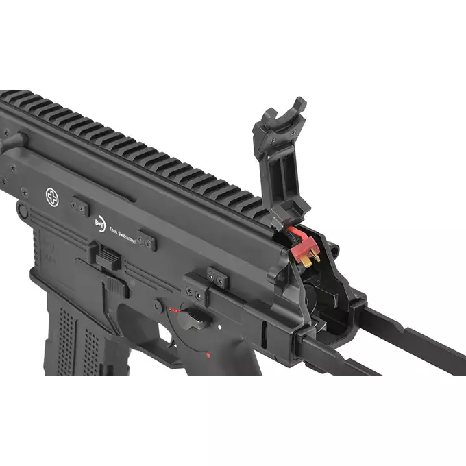 [Zestaw] Replika karabinka B&amp;T APC 556 ETU - Black [ASG] + Polimerowy magazynek STRIKE MAG na 210 kulek do M4/AR15 [EMG]