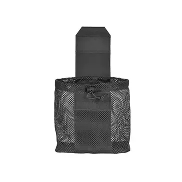 Laser Cut Foldable Mesh Dump Pouch - Black [8FIELDS]