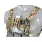 MOLLE Panel 6x3 for chest rig harness LASER CUT - Tan [8FIELDS]