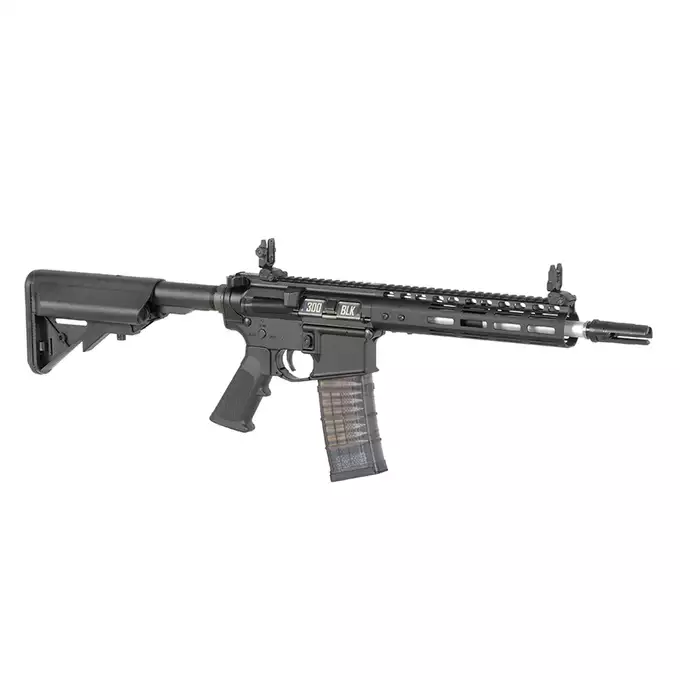 [Set] Noveske 10.5" Gen III Shorty 300BLK GBBR Replica - Black [EMG] + 30rd Lancer L5AWM 300BLK Style Train-Safe GBBR Magazine - Blue [EMG]