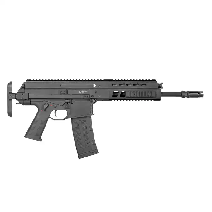 [Zestaw] Replika karabinka B&amp;T APC 556 ETU - Black [ASG] + Polimerowy magazynek STRIKE MAG na 210 kulek do M4/AR15 [EMG]