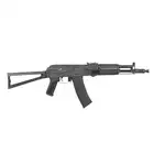 [Zestaw] Replika CM.053B Full Steel AK Eshooter ETU [CYMA] + Stalowy Mid-Cap na 140 kulek do AK74 - Black [BattleAxe]