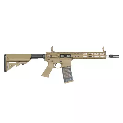 [Zestaw] Replika gazowa karabinka Noveske 10.5" Gen III Shorty 300BLK - Tan [EMG] + 30-kulkowy gazowy magazynek treningowy Lancer L5AWM .300 BLK - niebieski [EMG]