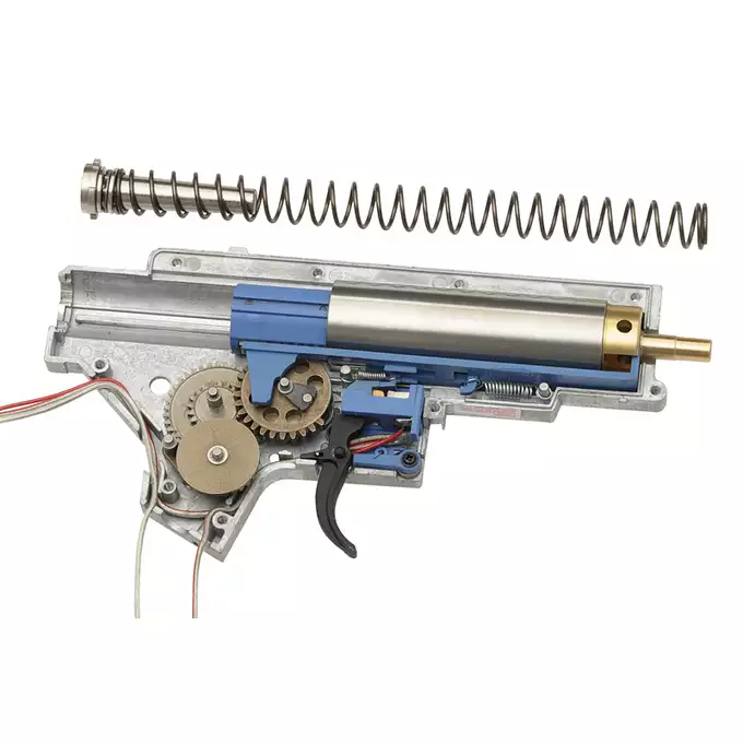 [Zestaw] Replika Airsoftowa EC-901 Edycja Advanced (ulepszony gearbox) - Black [E&amp;C] + Polimerowy magazynek Mid-Cap na 220 kulek do AR-10/SR25 - Black