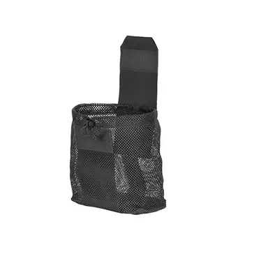 Laser Cut Foldable Mesh Dump Pouch - Black [8FIELDS]