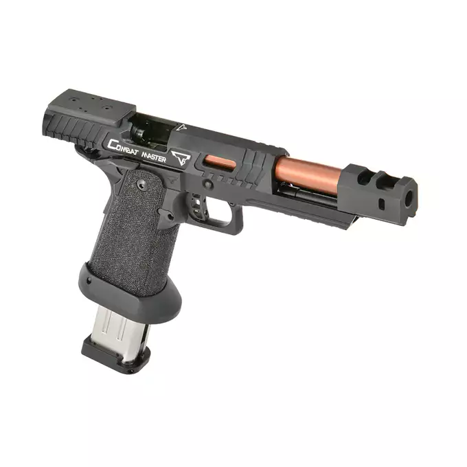 [Zestaw] Replika pistoletu TTI Combat Master Alpha - Black [JAG Arms] + Miniaturowy Celownik Pistoletowy / karabinowy - Black [JJ Airsoft]