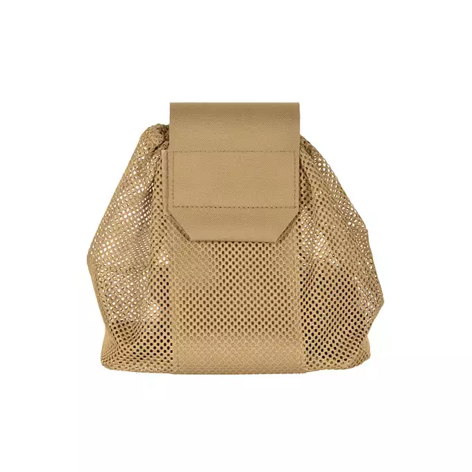 Laser Cut Foldable Mesh Dump Pouch - TAN [8FIELDS]
