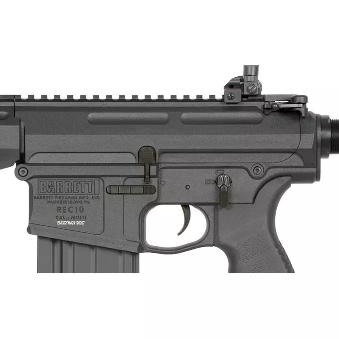 [Zestaw] Replika Barrett Rec10 Eshooter ETU - BLACK [EMG] + Magazynek Mid-Cap Lancer L7AWM 7.62 na 180 kulek do AR-10/SR-25 [EMG]
