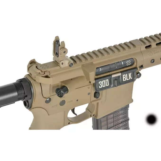 [Zestaw] Replika karabinka Noveske 10.5" Gen III Shorty 300BLK  Eshooter ETU - Tan [EMG] + 180-kulkowy magazynek treningowy Lancer L5AWM 5.56 - Niebieski [EMG]