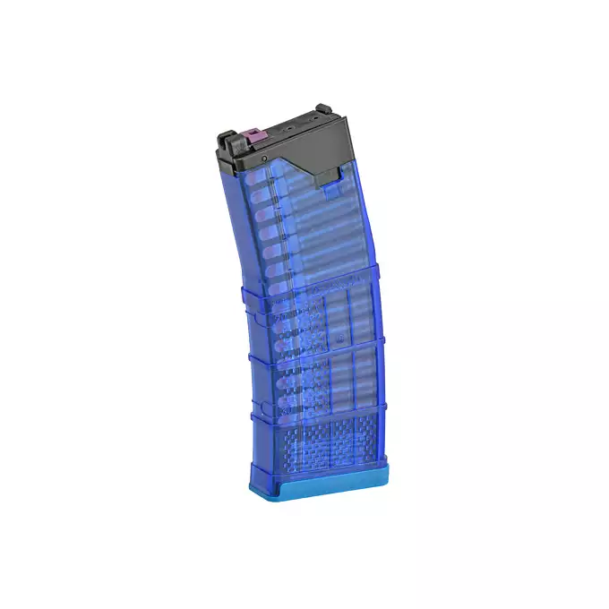[Zestaw] Replika gazowa karabinka Daniel Defense DDM4PDW - Tan [EMG] + 30-kulkowy gazowy magazynek treningowy Lancer L5AWM .300 BLK - niebieski [EMG]