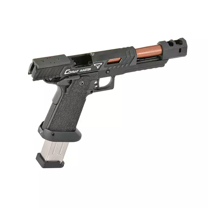 [Zestaw] Replika pistoletu TTI Combat Master Alpha - Black [JAG Arms] + Miniaturowy Celownik Pistoletowy / karabinowy - Black [JJ Airsoft]