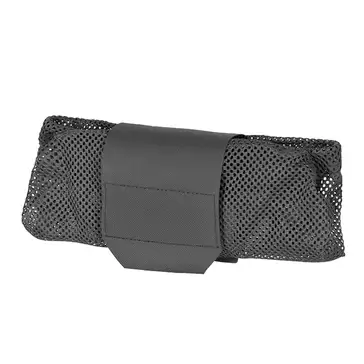 Laser Cut Foldable Mesh Dump Pouch - Black [8FIELDS]