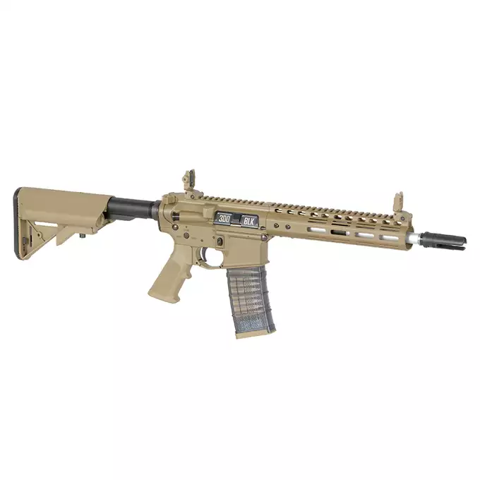 [Zestaw] Replika gazowa karabinka Noveske 10.5" Gen III Shorty 300BLK - Tan [EMG] + Magazynek LANCER L5 300blk AWN Green Gaz do karabinków gazowych CGS, MWS - FDE [EMG]