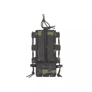 Laser Cut Adjustable Radio / Bottle Pouch with Shockcord - Multicamo Black [8FIELDS]