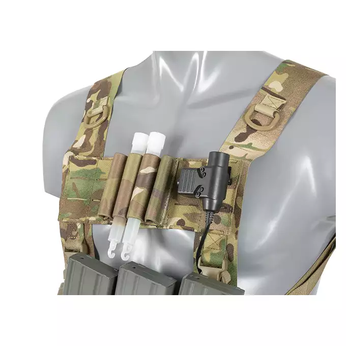 MOLLE Panel 6x3 for chest rig harness LASER CUT - Tan [8FIELDS]