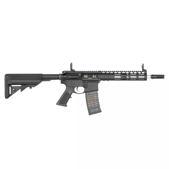 [Set] Noveske 10.5" Gen III Shorty 300BLK GBBR Replica - Black [EMG] + 30rd Lancer L5AWM 300BLK Style Train-Safe GBBR Magazine - Blue [EMG]