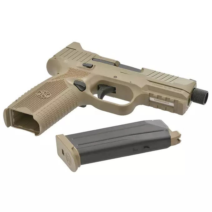 [Zestaw] Replika Pistoletu FN 509 GBB - Tan [Cybergun] + Mikrokolimator pistoletowy - Black [PCS]