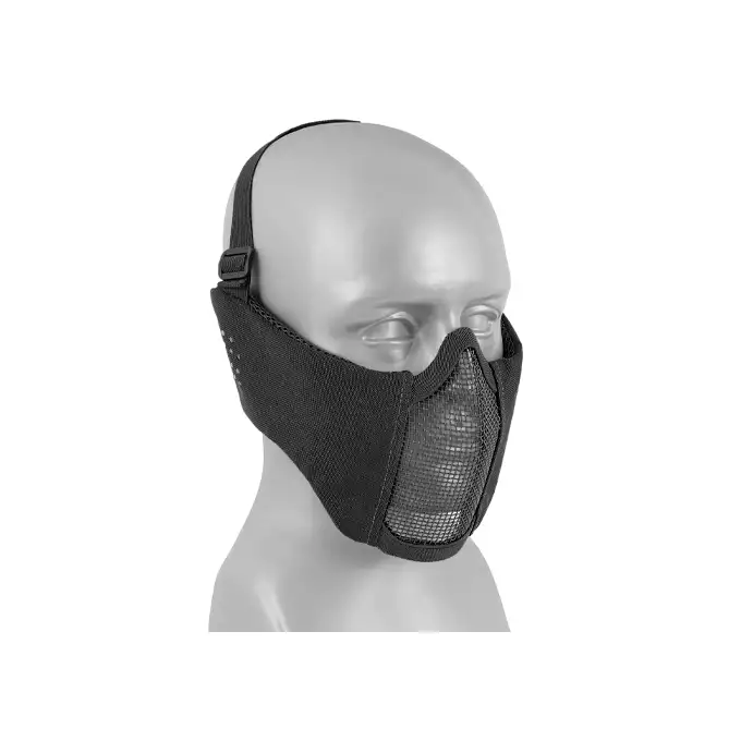 Low-Profile Protective Mask with Cheek and Ear Protection type A - Black [8FIELDS]