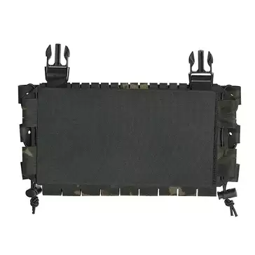 Buckle-up COMPACT Panel - insert for 3 magazines, MOLLE Laser Cut - Multicam Black [8FIELDS]