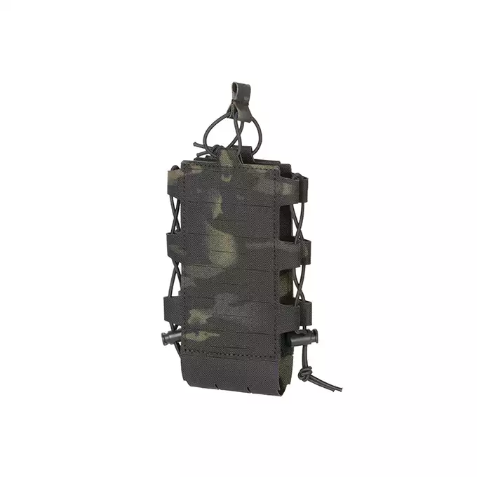 Laser Cut Adjustable Radio / Bottle Pouch with Shockcord - Multicamo Black [8FIELDS]