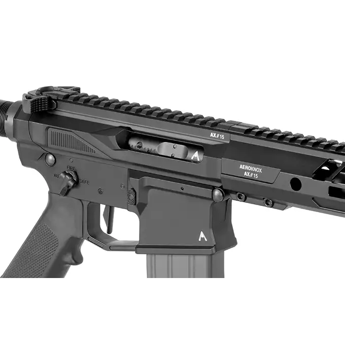 [Zestaw] Replika karabinka Aeroknox AX//15 MWS GBBR - Black [DE] + Magazynek na Green Gaz do Karabinków Noveske N4 MWS - Black [DE]