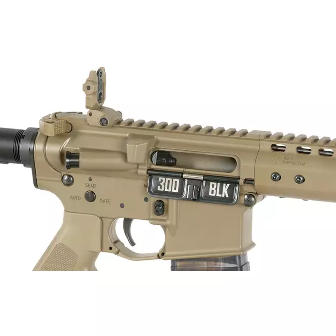 [Set] Noveske 10.5" Gen III Shorty 300BLK GBBR Replica - Tan [EMG] + 30rd Lancer L5AWM 300BLK Style Train-Safe GBBR Magazine - Blue [EMG]