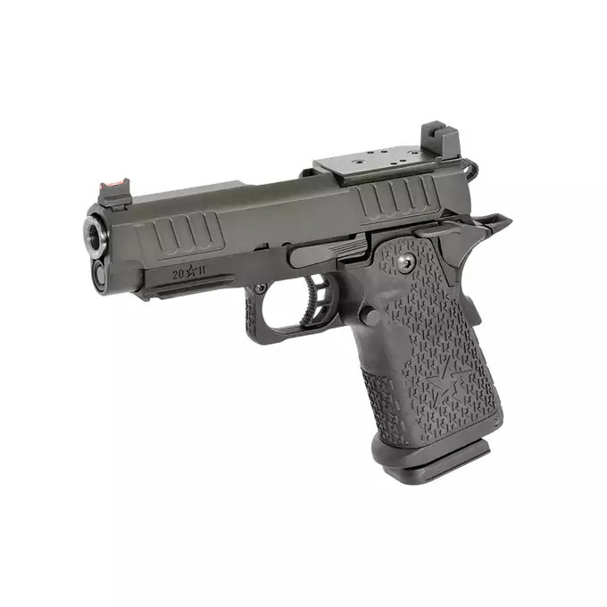 [Zestaw] Replika pistoletu STACCATO 2011 C2 Licencjonowane przez EMG - Black [6MMPROSHOP] + Standard Performance Green Gas 500ml [Nimrod]