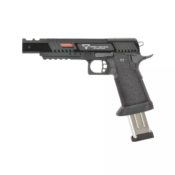 [Zestaw] Replika pistoletu TTI Combat Master Alpha - Black [JAG Arms] + Miniaturowy Celownik Pistoletowy / karabinowy - Black [JJ Airsoft]