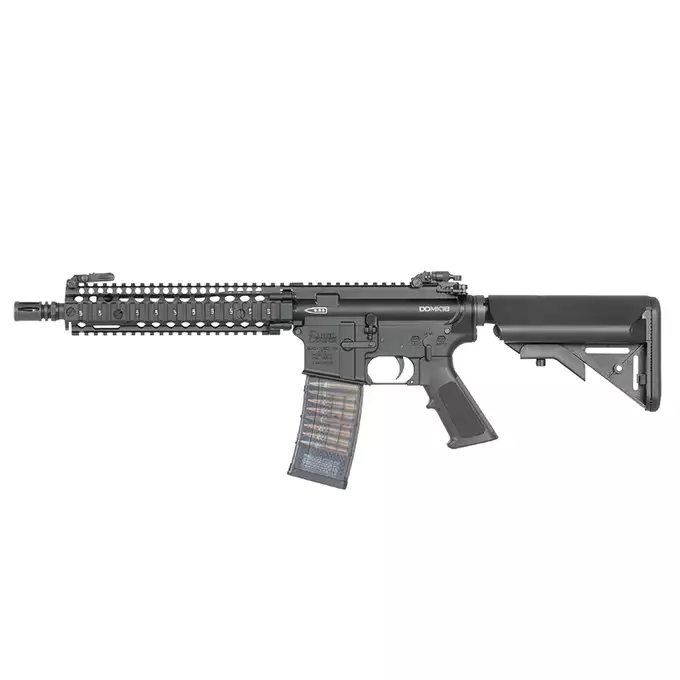[Zestaw] Replika Gazowa Karabinka Daniel Defense DDMK18 - Black [EMG] + Magazynek LANCER L5 5.56 AWN Green Gaz do karabinków gazowych CGS, MWS - Black [EMG]