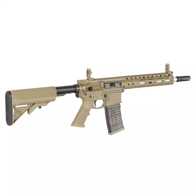 [Zestaw] Replika gazowa karabinka Noveske 10.5" Gen III Shorty 300BLK - Tan [EMG] + Magazynek LANCER L5 300blk AWN Green Gaz do karabinków gazowych CGS, MWS - FDE [EMG]