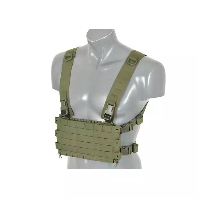 Chest Rig COMPACT - Buckle-up, MOLLE Laser Cut - Olive [8FIELDS]