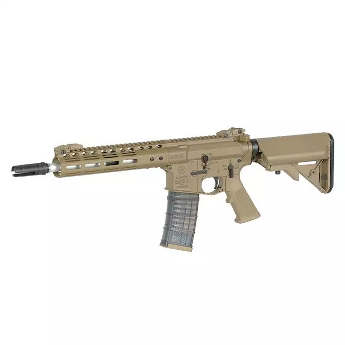 [Set] Noveske 10.5" Gen III Shorty 300BLK GBBR Replica - Tan [EMG] + 30rd Lancer L5AWM 300BLK Style Train-Safe GBBR Magazine - Blue [EMG]