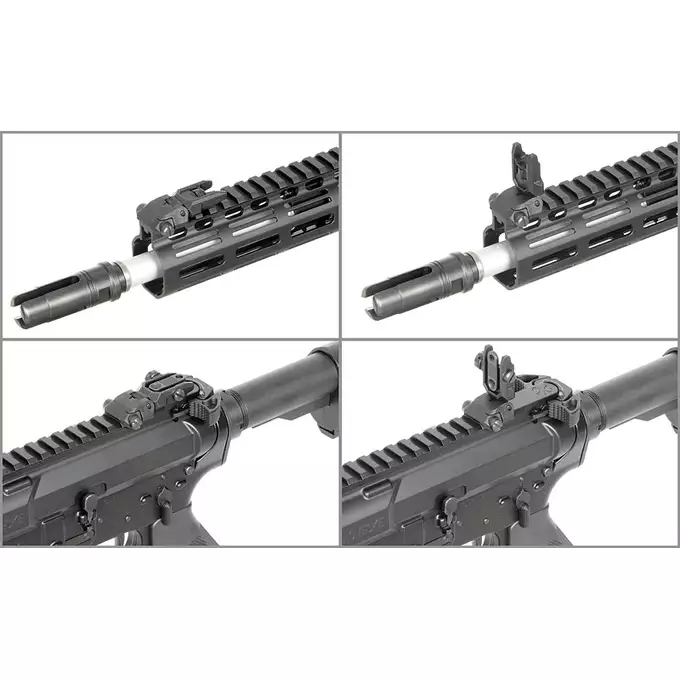 [Zestaw] Replika gazowa karabinka Noveske 10.5" Gen III Shorty 300BLK - Black [EMG] + Standard Performance Green Gas 500ml [Nimrod]