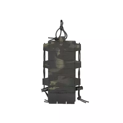 Laser Cut Adjustable Radio / Bottle Pouch with Shockcord - Multicamo Black [8FIELDS]