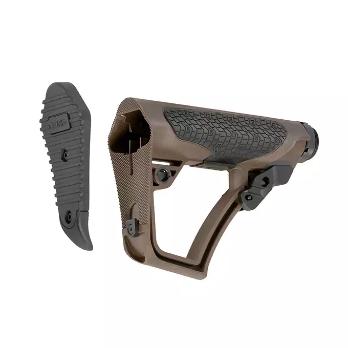 [Zestaw] CM.105 Daniel Defense MK18 Eshooter ETU - Black [EMG] + Chwyt pistoletowy Typu DD AR15/M4 - FDE [EMG] + Kolba Typu DD do AR15/M4 - FDE [EMG]