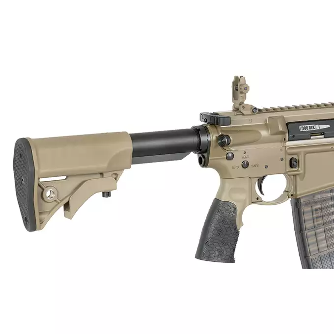 [Zestaw] Replika gazowa karabinka Daniel Defense DDM4PDW - Tan [EMG] + Standard Performance Green Gas 500ml [Nimrod]