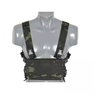 Chest Rig COMPACT - Buckle-up, MOLLE Laser Cut - Multicamo Black [8FIELDS]