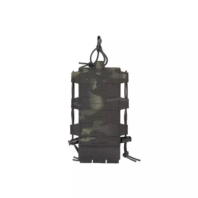 Laser Cut Adjustable Radio / Bottle Pouch with Shockcord - Multicamo Black [8FIELDS]