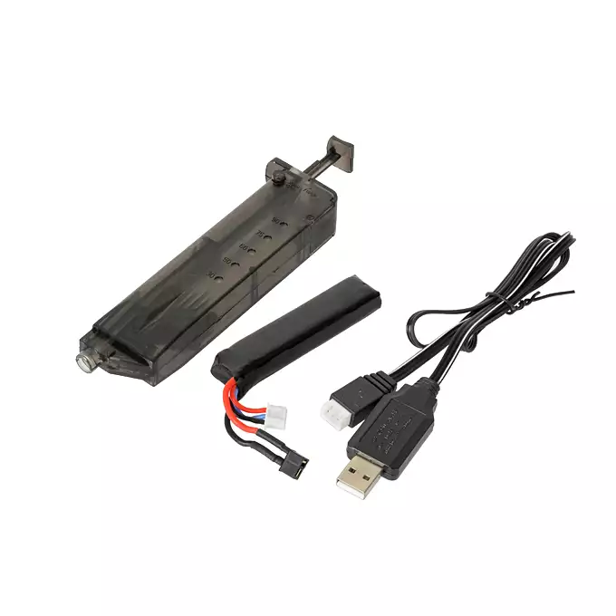 [Zestaw] CM.122S Mosfet Edition [CYMA] + AEP Akumulator Li-Po 680mAh 7,4V 20C Micro - Deans [IPower] + Ładowarka IP3025 - LiPo/LiFe/NiMH 25W/3A [IPower]