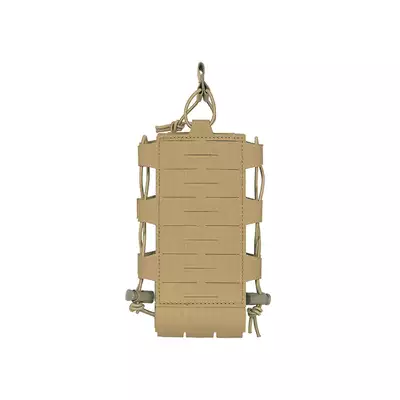 Laser Cut Adjustable Radio / Bottle Pouch with Shockcord - Tan [8FIELDS]
