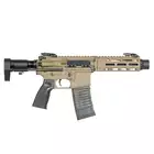 [Zestaw] Replika Daniel Defense DDM4 PDW SBR ESHOOTER ETU - FDE [EMG] + Polimerowy magazynek STRIKE MAG 210 kulek do M4/AR15 - TAN [EMG]