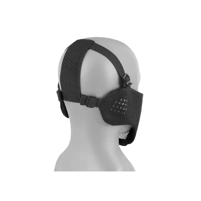 Low-Profile Protective Mask with Cheek and Ear Protection type A - Black [8FIELDS]