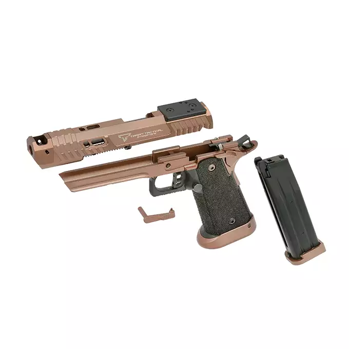 [Zestaw] R615-1 TTI Sand Viper (upgraded version) [JAG Arms] + Latarka pistoletowa LED Meteor 200LM - Black [Vector Optics]