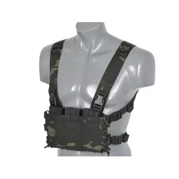 Chest Rig COMPACT - Buckle-up, MOLLE Laser Cut - Multicamo Black [8FIELDS]