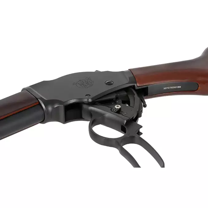 [Zestaw] Replika Strzelby M1887 Lever Action Long - Real Wood [S&amp;T] + Zestaw 5 Naboi na 3 Kulek do Strzelby M1887 Green Gaz [S&amp;T]