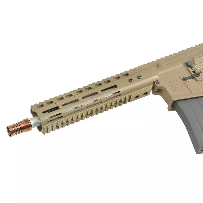 [Zestaw] Replika karabinka Noveske N4 Ghetto Blaster 10.5" MWS Gen3 GBBR - FDE [EMG] + Pokrowiec na broń 105cm - Tan [8FIELDS]