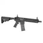 [Zestaw] Replika Gazowa Karabinka Daniel Defense DDMK18 - Black [EMG] + 30-kulkowy gazowy magazynek treningowy Lancer L5AWM 5.56 - niebieski [EMG]