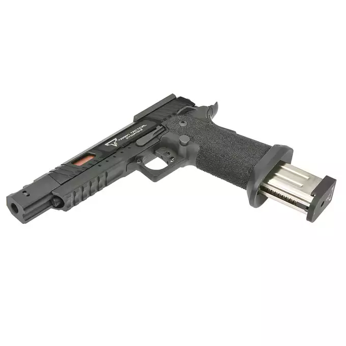 [Zestaw] Replika pistoletu TTI Combat Master Alpha - Black [JAG Arms] + Miniaturowy Celownik Pistoletowy / karabinowy - Black [JJ Airsoft]