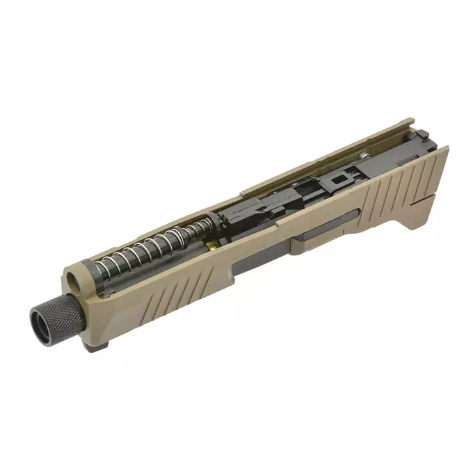 [Zestaw] Replika Pistoletu FN 509 GBB - Tan [Cybergun] + Mikrokolimator pistoletowy - Black [PCS]