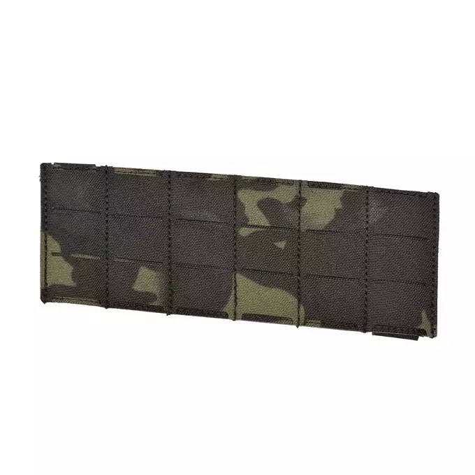 MOLLE Panel 6x3 for chest rig harness LASER CUT - Multicamo Black [8FIELDS]